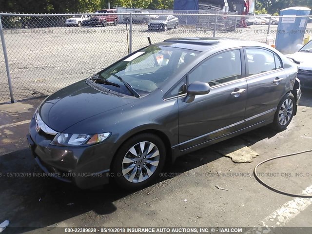 2HGFA16979H522024 - 2009 HONDA CIVIC EXL Boz foto 2