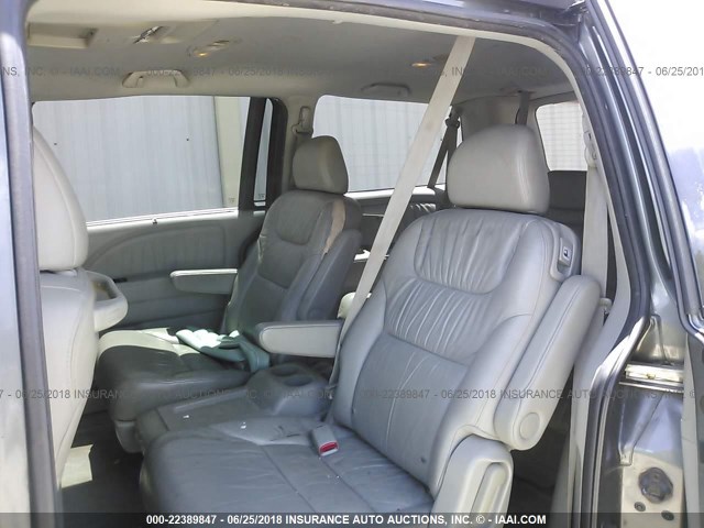 5FNRL38768B404242 - 2008 HONDA ODYSSEY EXL GRAY photo 8