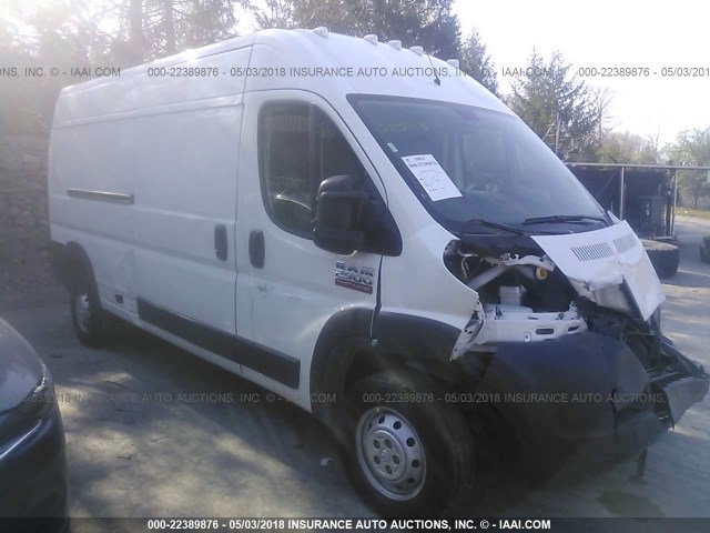 3C6TRVDG7HE540303 - 2017 RAM PROMASTER 2500 2500 HIGH WHITE photo 1