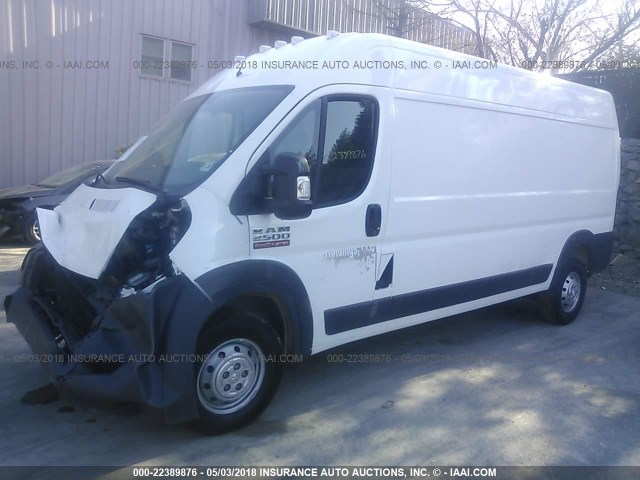 3C6TRVDG7HE540303 - 2017 RAM PROMASTER 2500 2500 HIGH WHITE photo 2