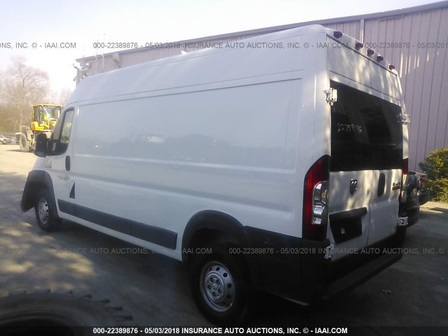 3C6TRVDG7HE540303 - 2017 RAM PROMASTER 2500 2500 HIGH WHITE photo 3