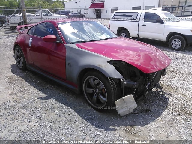 JN1BZ34E17M552523 - 2007 NISSAN 350Z COUPE RED photo 1