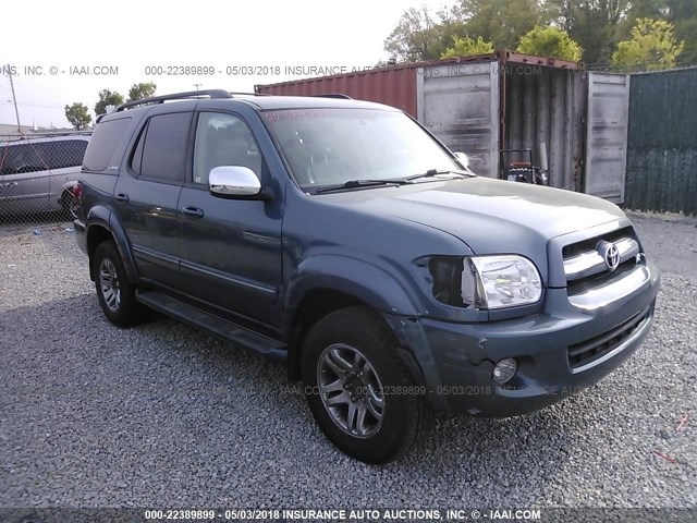 5TDBT48A07S281048 - 2007 TOYOTA SEQUOIA LIMITED BLUE photo 6