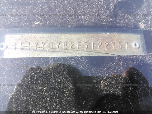 1G1YY0782F5122757 - 1985 CHEVROLET CORVETTE 红色 照片 9