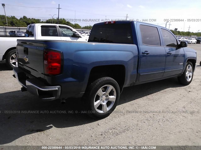 3GCPCREC0HG405974 - 2017 CHEVROLET SILVERADO C1500 LT BLUE photo 4