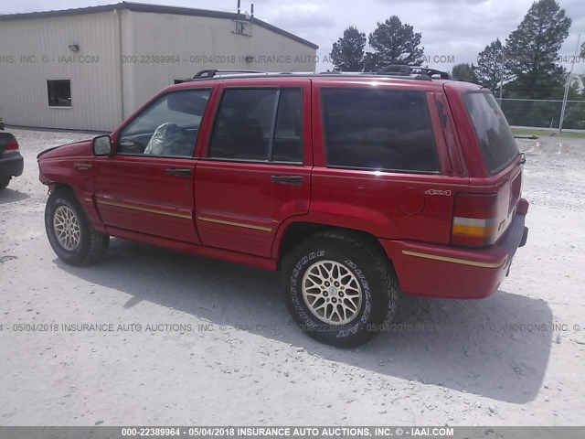 1J4GZ78Y5SC650008 - 1995 JEEP GRAND CHEROKEE LIMITED/ORVIS RED photo 3