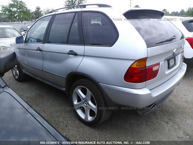 WBAFA53581LP23801 - 2001 BMW X5 3.0I SILVER photo 3