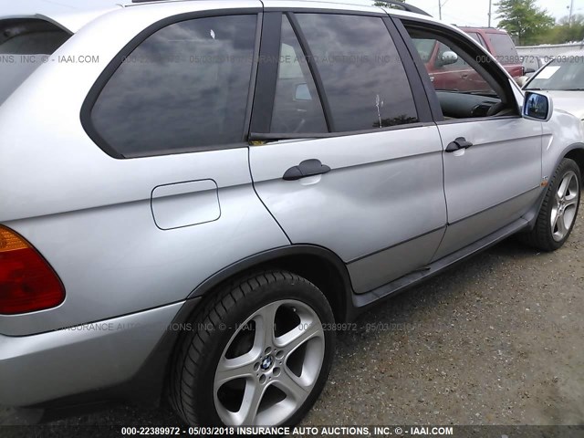 WBAFA53581LP23801 - 2001 BMW X5 3.0I SILVER photo 6