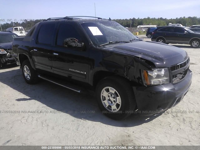 3GNEC12047G223204 - 2007 CHEVROLET AVALANCHE C1500 BLACK photo 1