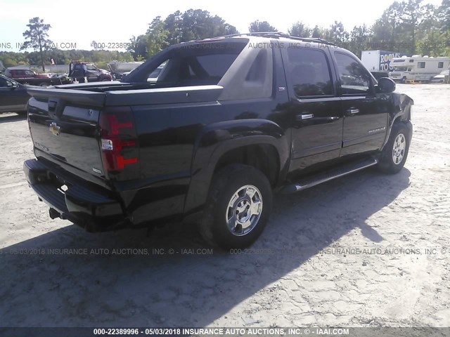 3GNEC12047G223204 - 2007 CHEVROLET AVALANCHE C1500 BLACK photo 4