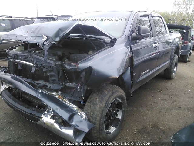 5TBDV54108S503158 - 2008 TOYOTA TUNDRA CREWMAX/CREWMAX SR5 BLACK photo 2