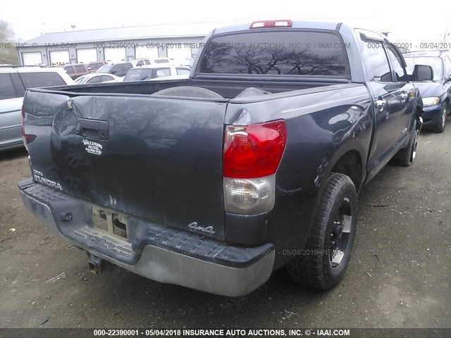 5TBDV54108S503158 - 2008 TOYOTA TUNDRA CREWMAX/CREWMAX SR5 BLACK photo 4