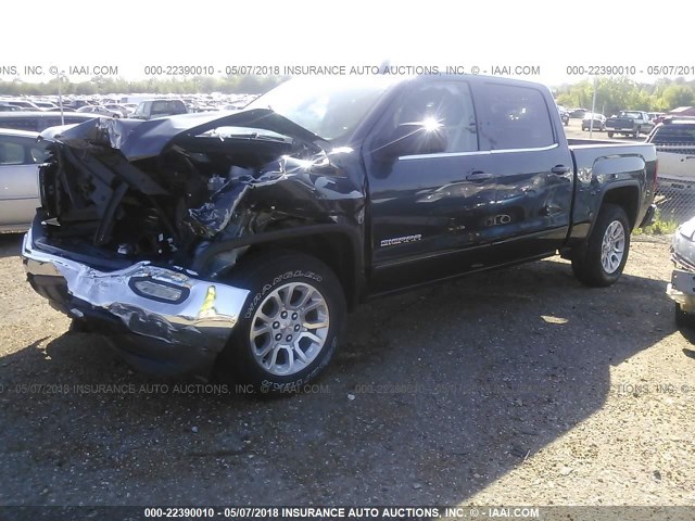 3GTU2MEC0HG304197 - 2017 GMC SIERRA K1500 SLE GRAY photo 2