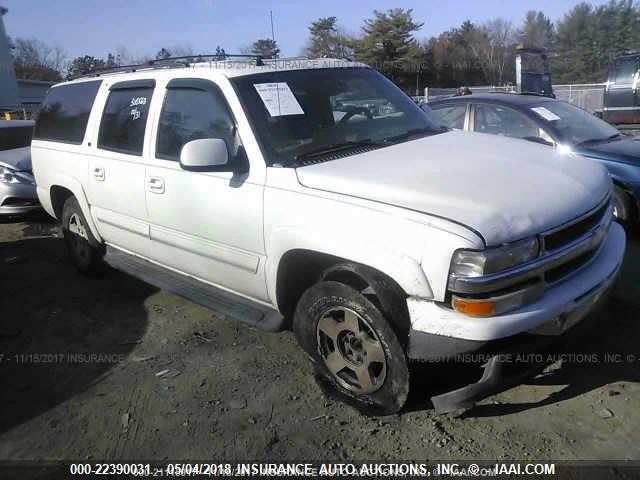 3GNFK16Z55G282419 - 2005 CHEVROLET SUBURBAN K1500 WHITE photo 1