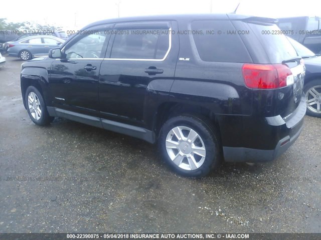 2GKALMEK0C6148338 - 2012 GMC TERRAIN SLE BLACK photo 3