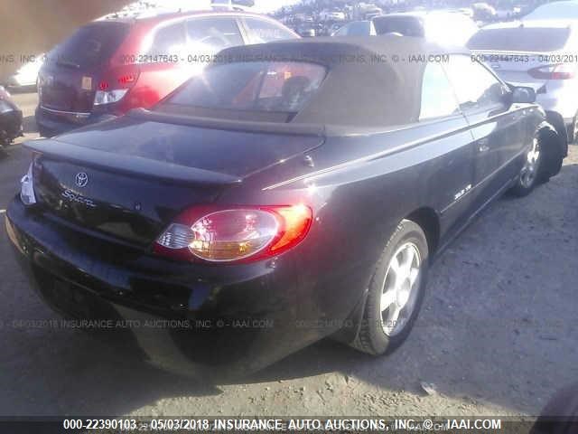 2T1FF28P52C598102 - 2002 TOYOTA CAMRY SOLARA SE/SLE BLACK photo 4