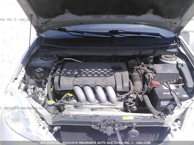 2T1KY32E43C043438 - 2003 TOYOTA COROLLA MATRIX XRS SILVER photo 10