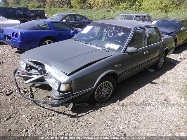 1G3AL54R5M6331032 - 1991 OLDSMOBILE CUTLASS CIERA  GRAY photo 2