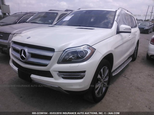 4JGDF2EE9EA356282 - 2014 MERCEDES-BENZ GL 350 BLUETEC WHITE photo 2