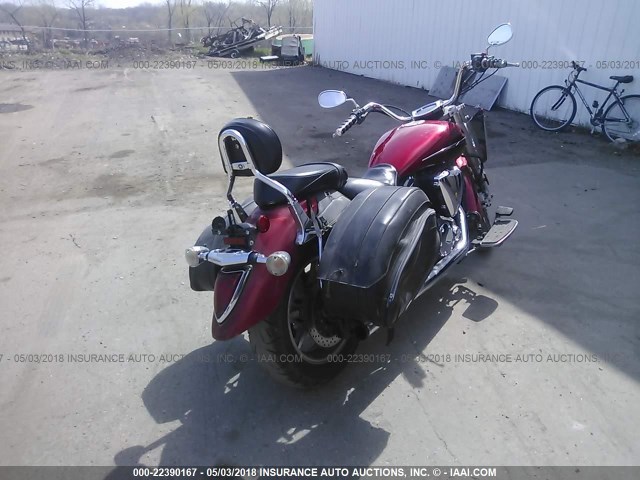 JYAVP24E87A000914 - 2007 YAMAHA XVS1300 A RED photo 4