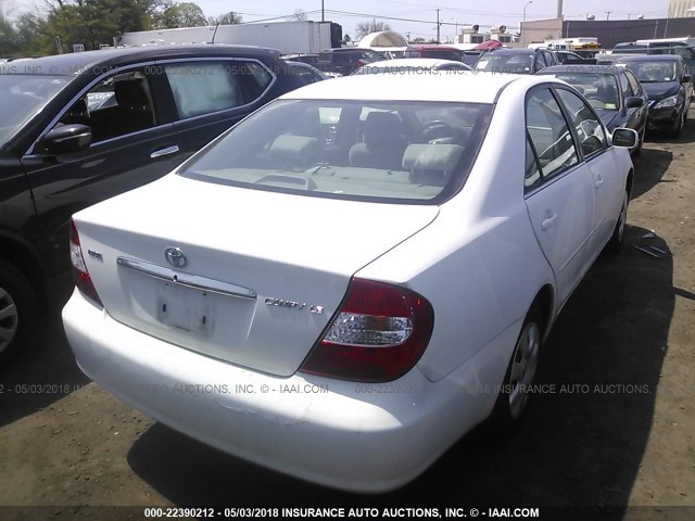 4T1BE32KX4U367346 - 2004 TOYOTA CAMRY LE/XLE/SE WHITE photo 4