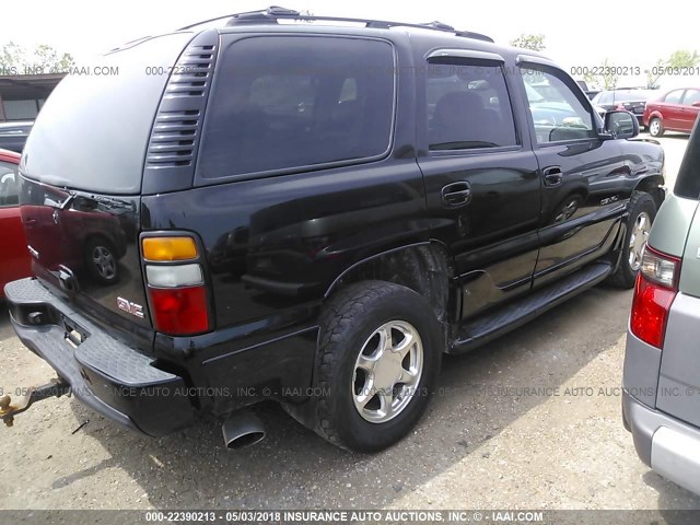 1GKEK63U74J284605 - 2004 GMC YUKON DENALI BLACK photo 4