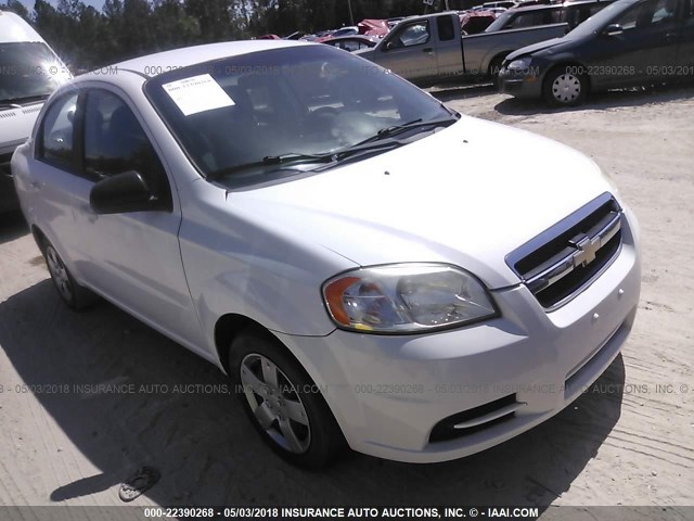 KL1TD5DE8AB074901 - 2010 CHEVROLET AVEO LS/LT WHITE photo 1