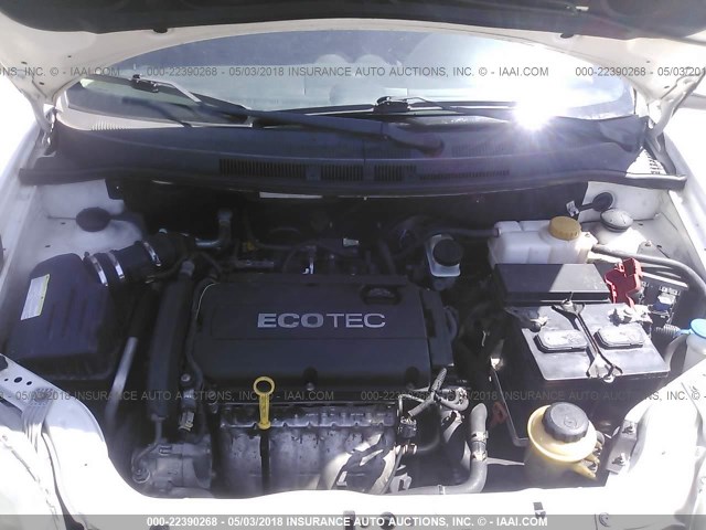 KL1TD5DE8AB074901 - 2010 CHEVROLET AVEO LS/LT 白色 照片 10