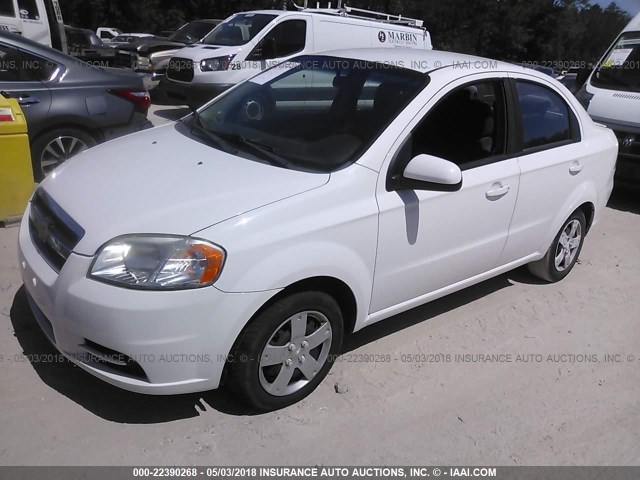 KL1TD5DE8AB074901 - 2010 CHEVROLET AVEO LS/LT 白色 照片 2