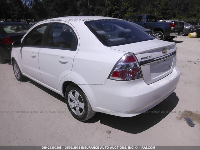 KL1TD5DE8AB074901 - 2010 CHEVROLET AVEO LS/LT WHITE photo 3