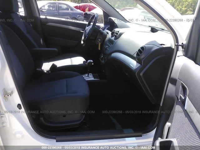 KL1TD5DE8AB074901 - 2010 CHEVROLET AVEO LS/LT 白色 照片 5