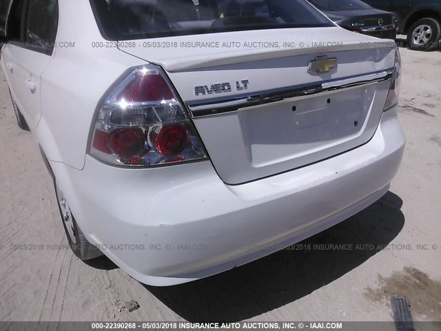 KL1TD5DE8AB074901 - 2010 CHEVROLET AVEO LS/LT 白色 照片 6