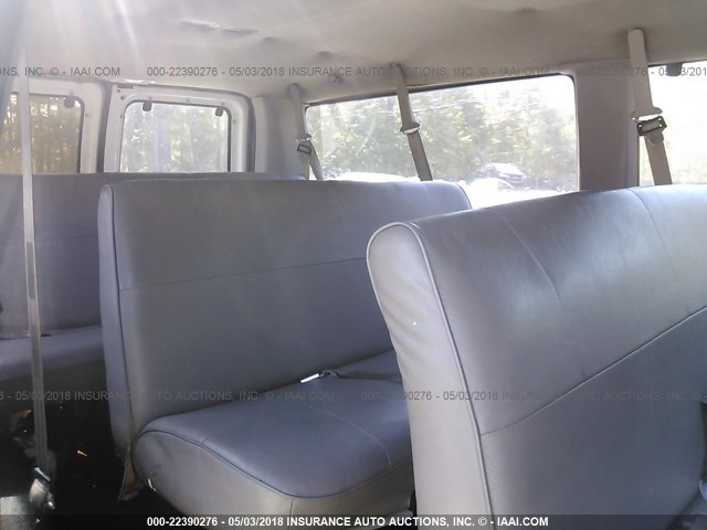 1FBNE31L1WHA81848 - 1998 FORD ECONOLINE E350 WHITE photo 8