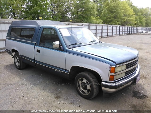 1GCDC14K3ME181520 - 1991 CHEVROLET GMT-400 C1500 BLUE photo 1