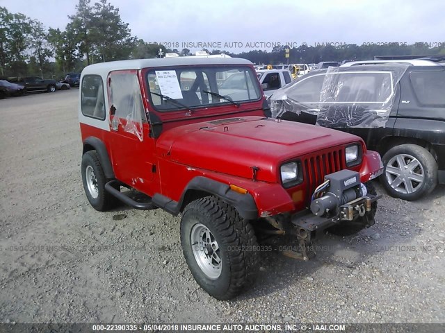 2BCCZ8116JB540785 - 1988 JEEP WRANGLER RED photo 1