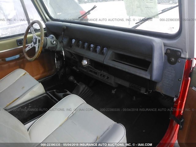 2BCCZ8116JB540785 - 1988 JEEP WRANGLER RED photo 5