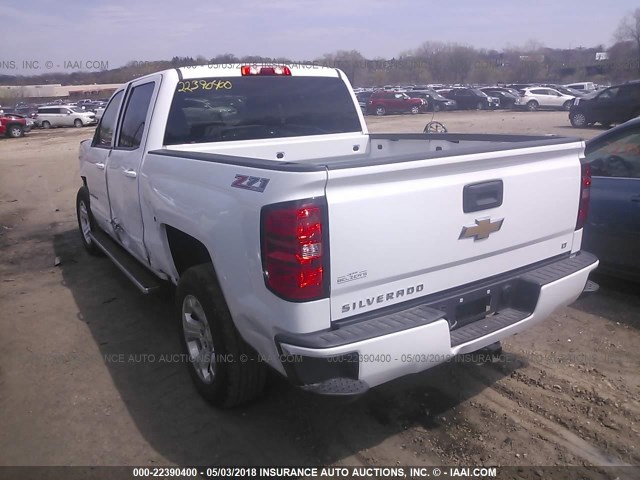 3GCUKREC3HG151313 - 2017 CHEVROLET SILVERADO K1500 LT WHITE photo 3