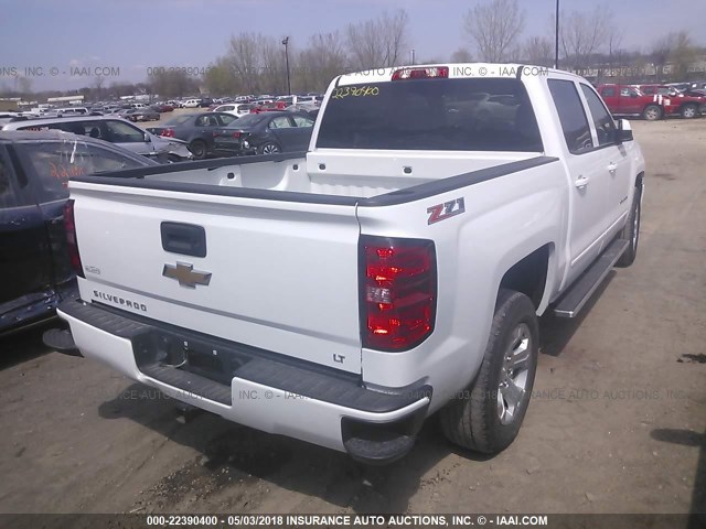 3GCUKREC3HG151313 - 2017 CHEVROLET SILVERADO K1500 LT WHITE photo 4