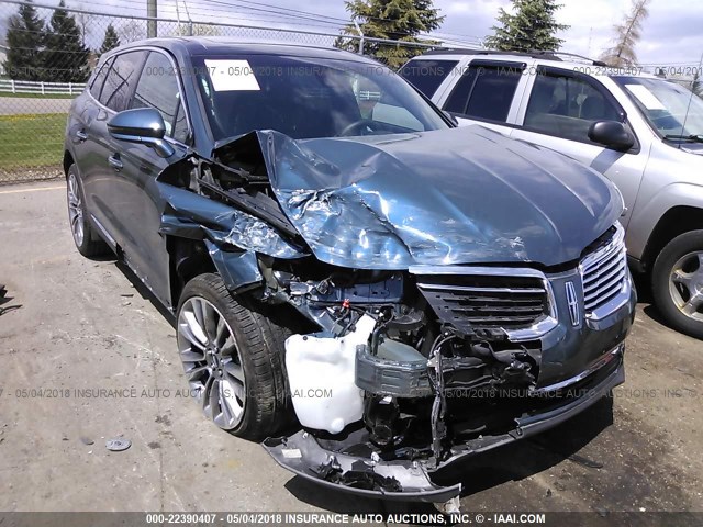 2LMTJ8LP3GBL46294 - 2016 LINCOLN MKX RESERVE ლურჯი ფოტო 1