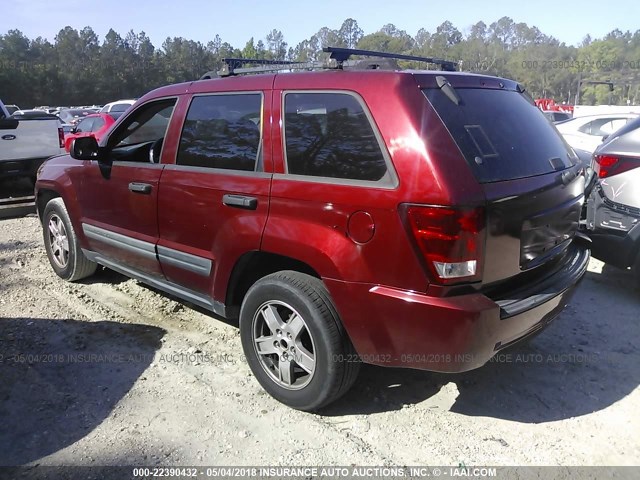 1J4GS48K96C368670 - 2006 JEEP GRAND CHEROKEE LAREDO/COLUMBIA/FREEDOM RED photo 3