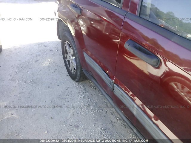 1J4GS48K96C368670 - 2006 JEEP GRAND CHEROKEE LAREDO/COLUMBIA/FREEDOM 红色 照片 6