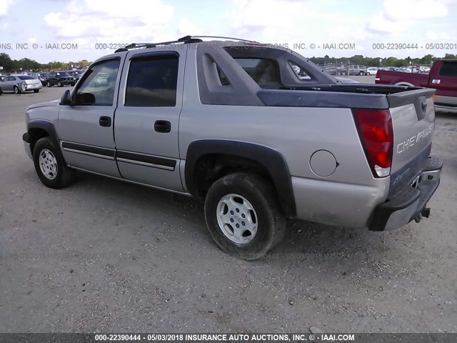 3GNEC12174G235997 - 2004 CHEVROLET AVALANCHE C1500 GRAY photo 3