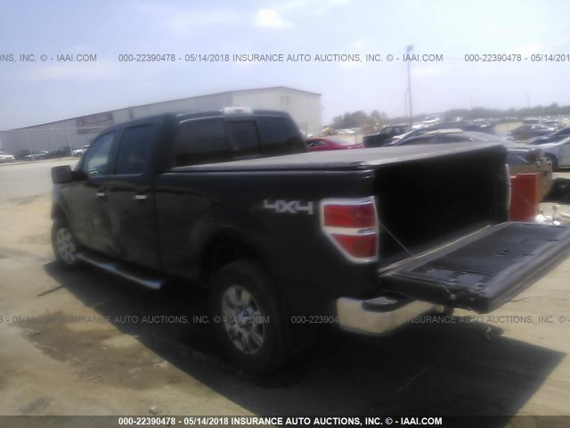 1FTFW1E83AFC70349 - 2010 FORD F150 SUPERCREW BLACK photo 3