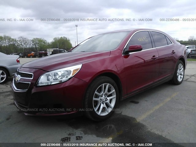 1G11D5RR1DF105214 - 2013 CHEVROLET MALIBU 1LT 勃艮第红 照片 2