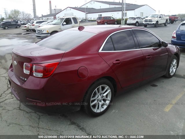 1G11D5RR1DF105214 - 2013 CHEVROLET MALIBU 1LT 勃艮第红 照片 4
