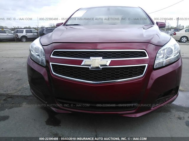 1G11D5RR1DF105214 - 2013 CHEVROLET MALIBU 1LT 勃艮第红 照片 6