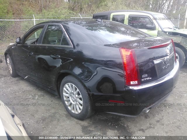 1G6DG5EGXA0114415 - 2010 CADILLAC CTS LUXURY COLLECTION BLACK photo 3