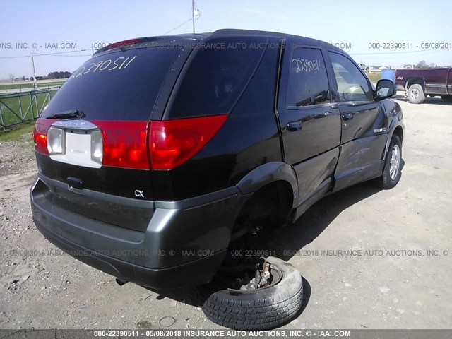 3G5DA03E93S591066 - 2003 BUICK RENDEZVOUS CX/CXL BLACK photo 4