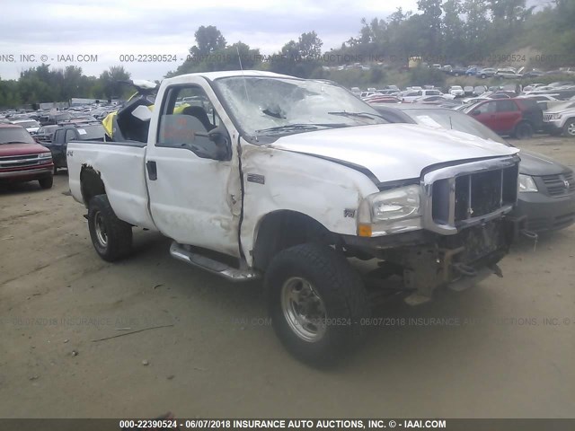 1FTSF31S64EA38690 - 2004 FORD F350 SRW SUPER DUTY WHITE photo 1