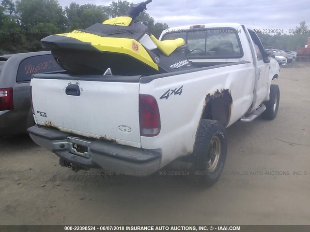 1FTSF31S64EA38690 - 2004 FORD F350 SRW SUPER DUTY WHITE photo 4